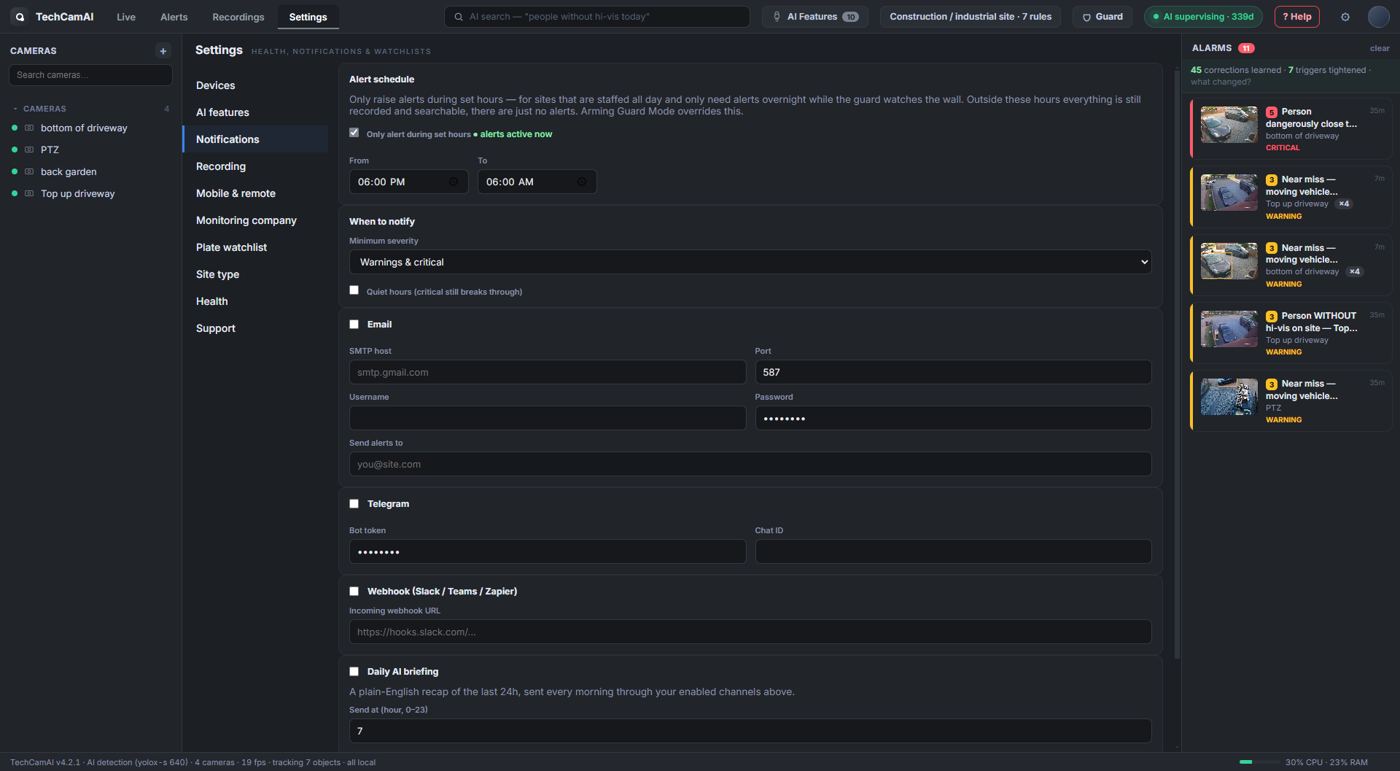 Notification settings